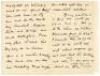 John Bertram Payne to Alfred J. Gaston, cricket follower, writer and collector. Two handwritten letters in ink to Gaston from Payne. One, a two page letter dated 22nd February 1905, relates to Payne returning Wisden Almanacks for years ‘[18]64- 70’ with t - 4