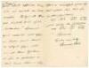 Bernard Dale to Alfred J. Gaston, cricket follower, writer and collector. Two letters handwritten in ink from Dale to Gaston. One, a four page letter dated 1891, relates to Dale’s recent publication of his pamphlet, ‘Some statistics of cricket; or, The in - 4