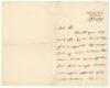 Bernard Dale, writer, to Alfred J. Gaston, cricket follower, writer and collector. A three page handwritten letter from Dale to Gaston, dated 17th January 1891, written from his home in Wimbledon. Dale thanks Gaston for his ‘kind letter of encouragement..