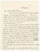 Henry Ling. Cricket writer. Interesting four page handwritten letter to Neville Weston from Ling at his home in Croydon, dated 22nd July June [19]34. In a lengthy letter, Ling writes in great detail about his collection of Lillywhite guides, all complete 