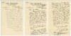 Arthur Langford. Assistant Editor, ‘The Cricketer’ Magazine. Four original wartime letters on official letterhead from Langford to Neville Weston. In the first, a handwritten letter dated 27th May 1941, Langford confirms that ‘The Cricketer’ will be ‘comi