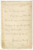 Lord Harris, George Robert Canning, Kent & England 1870-1911. Short one page handwritten letter from Lord Harris on ‘India Office’ headed paper to Mr Garnet-Man. The letter dated October 21st 1886.. ‘Very many thanks for all your enclosures. The points of