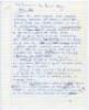 &lsquo;Kapil Dev. Test Programme by David Hookes&rsquo;. Five page original handwritten manuscript of an article written in 1985 by David Hookes on Kapil Dev for a Test match programme for the 1985/86 India tour to Australia. Hookes opens with the statement, &lsquo;Kapil D
