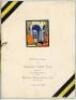 Australian tour of England 1926. ‘Welcome Luncheon to the Australian Cricket Team’. Large and very scarce official menu for the luncheon given by John McEntee Bowman, President, Westchester Biltmore Country Club, Rye, New York, 10th October 1926. The sple