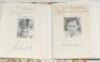 England Test and County signatures. 1950s-2000s. Eighty signatures of England Test and County cricketers, each signed individually to a white card, the majority with players&rsquo; photograph laid down, the odd signature to postcard. Signatures include Alec Bed - 5