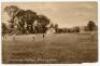 Pelham Francis ‘Plum’ Warner. Oxford University, Middlesex & England 1894-1920. Original engraved bookplate image of Warner standing full length leaning on a bat at the crease, with title to lower border ‘Mr. P.F. Warner’, from an photograph by Elliott & - 6