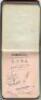 John William Hearne. Middlesex & England 1909-1936. Maroon autograph book containing the ink signatures of the Australian team who played England in the first Test of the 1924/25 Ashes series played at Sydney. Signatures are Collins, Ponsford, A.J.Richard - 2