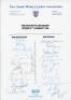 New South Wales v New Zealand 1993. Official New South Wales Cricket Association autograph sheet signed by the eleven members of the New South Wales team and twelve of the New Zealand touring party for the match played at Newcastle 29th October- 1st Novem