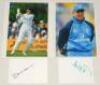 England Captains 1970s- 2000s. A selection of twelve postcard and collectors’ cards of former England Test captains, each signed by the featured player. Signatures are Ray Illingworth, Mike Brearley, Bob Willis, Ian Botham, David Gower, Graham Gooch, Alla - 2