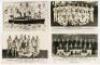 Touring team postcards 1932-1948. Seven mono real photograph postcards of touring teams for the period. Postcards are M.C.C. to Australia 1932/33 ‘Bringing Home The Ashes’ with cameos of the touring party surrounding the ship on which they voyaged and pri