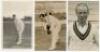 Northamptonshire C.C.C. 1930s-1950s. Six mono real photograph postcards of Northamptonshire player portraits and in batting poses. Players featured are C.N. Woolley, N. Oldfield, P.C. Davis, E. Davis, A.W. Childs-Clarke, and R.J. Partridge. Typed caption 