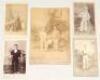 Cricket postcards and photographs 1904 onwards. Box file containing a mixed selection of postcards, photographs, magazine extracts etc. Includes fourteen early mono real photograph postcards, the majority pre-World War I, depicting unknown cricket teams, - 2