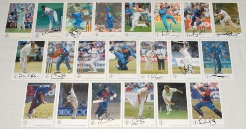 T.C.C.B./ Classic Cricket Cards. A good selection of thirty four signed collectors’ cards from the ‘International Cricketers’ series published by Stamp Publicity and Grace Books, each card signed by the featured player. Series numbers are 13, 74, 202, 211