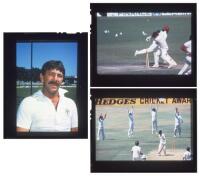 ‘Gloves, Sweat and Tears: the final shout’. Rod Marsh 1984. Folder comprising an excellent selection of forty six original mono press photographs and three colour transparencies of images used to illustrate Marsh’s biography first published in 1984. Subje