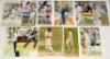 England 1980s-2010s. Forty original colour press photographs of England Test and County cricketers in match action and player portraits, each signed by the featured player. Signatures include Gooch, Stewart (2), Hick (2), Trescothick (2), Thorpe (2), Fras