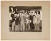 ‘Canadians in England’ 1954. Two official mono photographs of the Canadian touring party, one of the team seated and standing in rows wearing tour blazers at Lord’s, signed to the mount by the fifteen members of the touring party. Signatures include Robin - 2