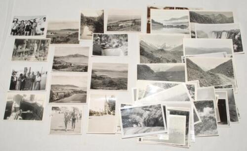 Reginald Thomas ‘Reg’ Simpson. Nottinghamshire & England 1944-1963. A large quantity of over one hundred and fifty original small candid mono photographs (odd one in colour) and the odd postcard from Simpson’s personal collection, the majority taken on ho