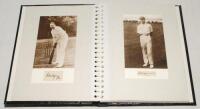 Leicestershire C.C.C. early 1900s- 1990s. Two photograph albums comprising a nice selection of thirty mainly original and some copy photographs of Leicestershire players. Each photograph is presented one to a page and is either signed to the photograph or