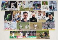 South African player photographs 2000s-2010s. Twenty colour photographs of player portraits, match action etc., each signed by the featured player. Each measures 6”x4”. Signatures include Amla (2), Kleinveldt, R. Peterson (2), de Bruyn, Ackerman, Prince, 