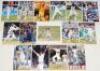 India player photographs 2010s. Fifteen colour photographs of player portraits, match action etc., each signed by the featured player. Each measures 6&rdquo;x4&rdquo;. Signatures are Virat Kohli, Ishant Sharma, Mohammed Shami (2), Prithvi Shaw, Rohit Sharma, Ravindra