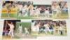 India and England 1990s-2000s. Fifteen original colour press photographs of India and England Test cricketers in match action, each signed by the featured player. India signatures include Virat Kohli, Rahul Dravid, Saurav Ganguly (2), Anil Kumble (2), Nay - 2