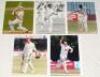 Kent C.C.C. 1940s-2000s. A selection of original modern press photographs of Kent players in match action, each signed by the featured player. Signatures are Richard Ellison, Mark Ealham, Ed Smith, Geraint Jones, Chris Cowdrey, Alan Wells, James Tredwell,