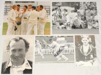 South Eastern county player photographs 1970s-2020s. A selection of thirty colour and mono original press photographs comprising ten each of players from Essex, Middlesex and Surrey. Each photograph signed by the featured player. Signatures of Essex playe