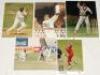 Northern county player photographs 1970s-2010s. A selection of thirty colour and mono original press photographs comprising ten each of players from Lancashire, Yorkshire and Durham. Each photograph signed by the featured player. Signatures of Lancashire - 2