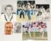 Northern county player photographs 1970s-2010s. A selection of thirty colour and mono original press photographs comprising ten each of players from Lancashire, Yorkshire and Durham. Each photograph signed by the featured player. Signatures of Lancashire - 3