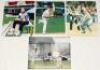 Northern county player photographs 1970s-2010s. A selection of thirty colour and mono original press photographs comprising ten each of players from Lancashire, Yorkshire and Durham. Each photograph signed by the featured player. Signatures of Lancashire - 4