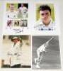 Southern county player photographs 1970s-2010s. A selection of forty colour and mono original press photographs comprising ten each of players from Sussex, Somerset, Hampshire and Glamorgan. Each photograph signed by the featured player. Signatures of Sus - 3