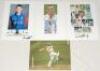 Southern county player photographs 1970s-2010s. A selection of forty colour and mono original press photographs comprising ten each of players from Sussex, Somerset, Hampshire and Glamorgan. Each photograph signed by the featured player. Signatures of Sus - 5