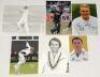 Midlands county player photographs 1970s-2010s. A selection of thirty colour and mono original press photographs comprising ten each of players from Nottinghamshire, Derbyshire and Leicestershire. Each photograph signed by the featured player. Signatures - 5