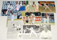 South Africa Test and one day international cricketers 1960s-2010s. A good selection of forty five original mainly colour press photographs with some mono of South Africa player portraits, in Test and one day international action, presentations etc. Playe