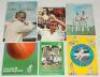 Benefit and Testimonial brochures 1961-2007. Box comprising forty nine official benefit and testimonial brochures. Two signed to the front cover, for Dennis Amiss 1987 and Kevin Jarvis 1987. Other earlier brochures include Brian Close 1961, Jimmy Binks 19 - 2