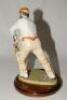 ‘W.G. Grace’. Large stone ware resin figure of Grace wearing M.C.C. cap and belt playing a forward defensive shot. The figure mounted on a stained mahogany base. Title W.G. Grace’ to front edge. Dennis Fairweather Collection with makers stamps and initial - 2