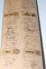 Benson & Hedges ‘World Championship of Cricket’ 1985. Full size cricket bat fully signed to the face by all of the fourteen-player squads for all seven participating teams for the tournament to celebrate the 150th anniversary of European settlement in Vic - 3