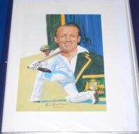 Lord’s Taverners Fifty Greatest cricketers. Forty one original bookplate prints of which thirty nine are signed by the featured player. Signatures include Don Bradman, Fred Trueman, Sunil Gavaskar, Mike Procter, Keith Miller, Clyde Walcott, Richard Hadlee