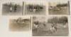 Boys’ hockey c.1920s. Five original mono press photographs of ‘The visit of the French schoolboys to Clayesmore School [Pangbourne, Dorset]’. One image depicts the two captains shaking hands before the start of the match, one of the French team, two of ac