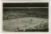 ‘Wimbledon Centre Court’ 1937. Original mono action real photograph postcard with a men’s third round doubles match in progress, Pat Hughes & Raymond Tuckey v Marcel Bernard & Jean Borotra. Card no. F75 in a series issued by Edwin Trim & Co. of Wimbledon,