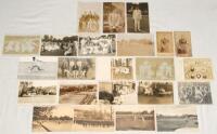 Tennis postcards 1890s-1930s. A good selection of early postcards, the majority real photographs, of tennis clubs, teams, parties, individuals etc. Clubs include Lowther Gardens, Lytham, St. Mary’s Hall (Croydon?), Crablands Park, Selsey, St. Andrews, St.