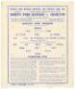 Queen’s Park Rangers. Season 1943/44. Official war-time single sheet home programmes including one for the Football League South match played v Clapton Orient 11th March, and three for Football League (South) matches v Portsmouth 10th April, v Arsenal 29t - 7