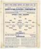 Queen’s Park Rangers. Season 1944/45. Official war-time single sheet home programmes for the League Cup (South) match played v Aldershot 10th February, and Football League (South) matches v Portsmouth 31st Match, and v Aldershot 14th April. Light folds to - 3