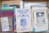 Queen’s Park Rangers. Season 1954/55 onwards. Box comprising over approx. one hundred and fifty official home and away match programmes, the majority from the 1970s and 1980s. Earlier seasons include home programmes for 1954/55 (Qty 1), 1956/57(1), and 19