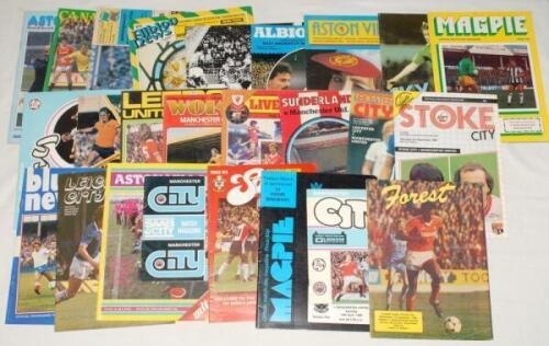 Manchester United F.C. away programmes seasons 1979/80- 1983/84. Forty five official programmes for away matches played by Manchester United in the Football League, League/ Milk Cup and F.A. Cup. G