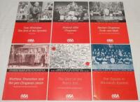 Arsenal F.C. Six booklets published by the Arsenal Independent Supporters’ Association, by Tony Atwood and others. Titles are ‘Tom Whittaker, the End of the Dynasty’, ‘Arsenal after Chapman’, ‘Herbert Chapman, Truth and Myth’, ‘Wartime, Promotion and the 