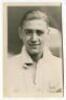 Albert Arthur Ringrose. Tottenham Hotspur 1936-1937. Mono postcard size real photograph of Ringrose, head and shoulders, wearing Spurs shirt. Player name typed to verso of each photograph. Photograph by City Press, with stamp to back. 4.”x6”. Appears to h