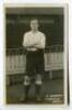 Ernest Henry Newman. Tottenham Hotspur 1909-1913. Early mono real photograph postcard of Newman, full length, in Spurs attire. Title to lower border ‘E. Newman. Tottenham Hotspur’. F.W. Jones of Tottenham. Postally unused. Minor light surface marks to ima