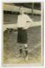 Herbert Middlemiss. Tottenham Hotspur 1908-1919. Early sepia real photograph postcard of Middlemiss, full length, in Spurs attire looking straight ahead. Title to lower border ‘H. Middlemiss. Tottenham Hotspur’. F.W.Jones, Tottenham. Postally unused. Goo