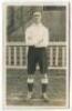 D.H. Clarke. Tottenham Hotspur 1909. Mono real photograph postcard of Clarke, full length, in Spurs attire. Title to card reads D.H. Clark, rather than Clarke. Jones Brothers of Tottenham. Postally unused. Good/very good condition